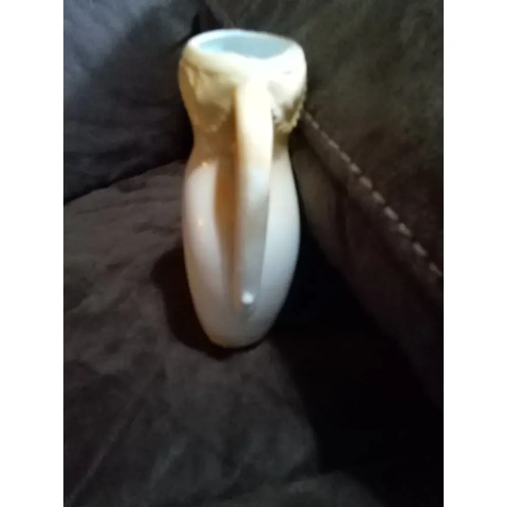 Antique Austrian Two Handle Floral With Gold Trim 5.5 Inch Porcelain Vase #69